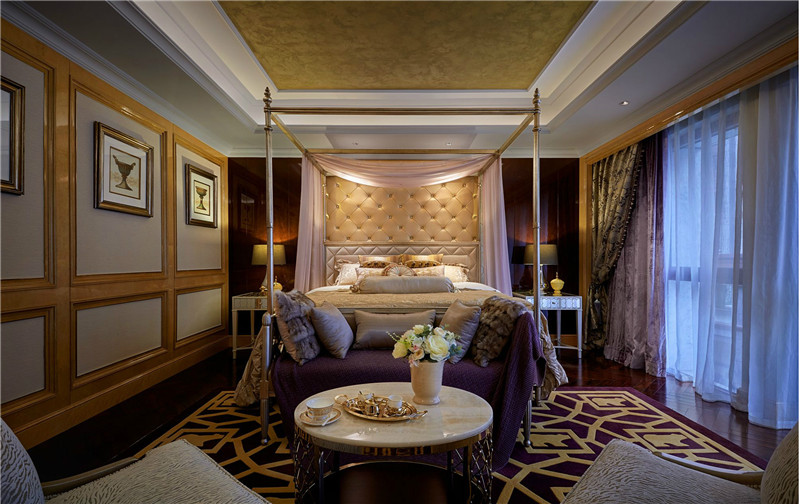 简欧风格设计深圳深南花园140平米跃层装修效果图