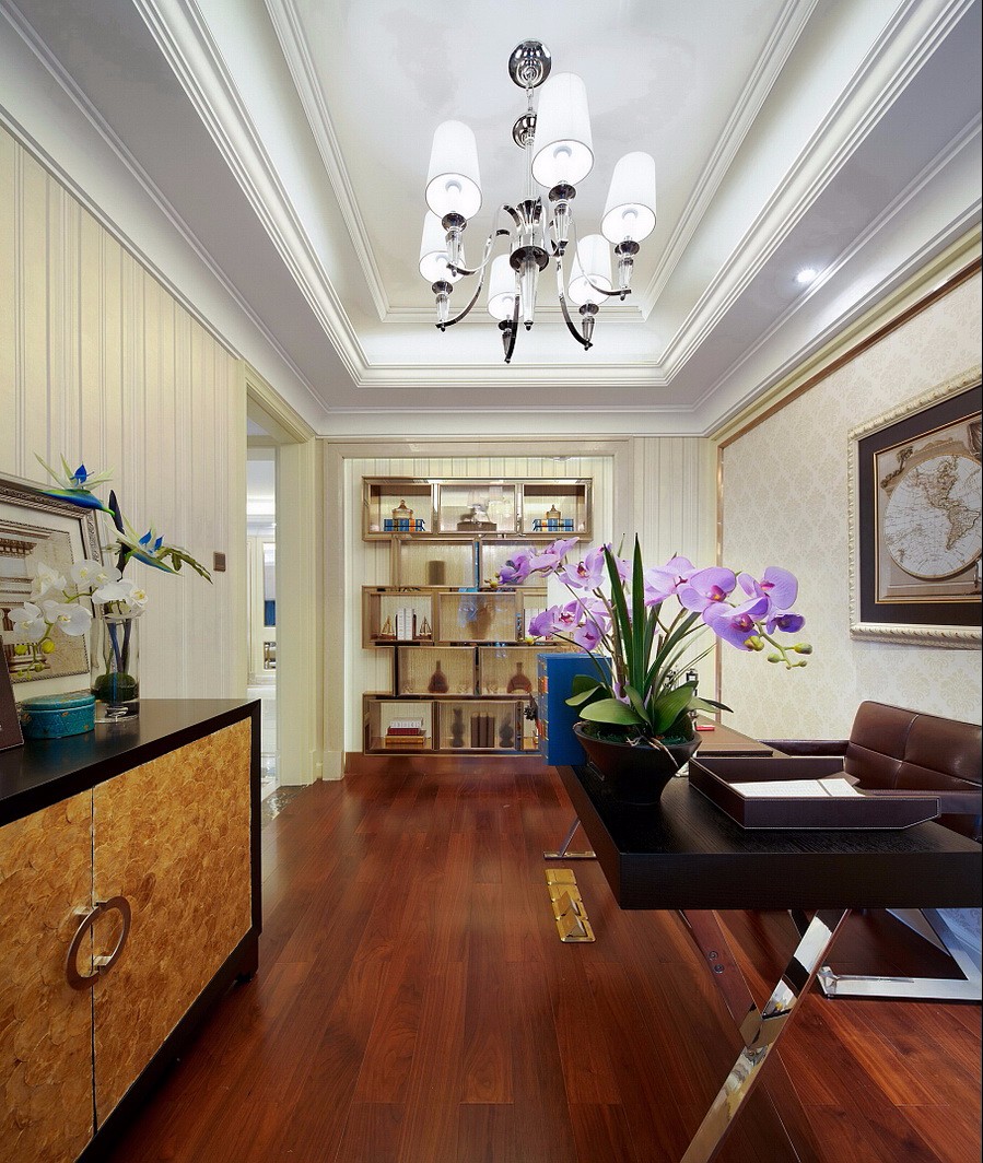 简欧风格设计四平华亿嘉苑135平米跃层装修效果图