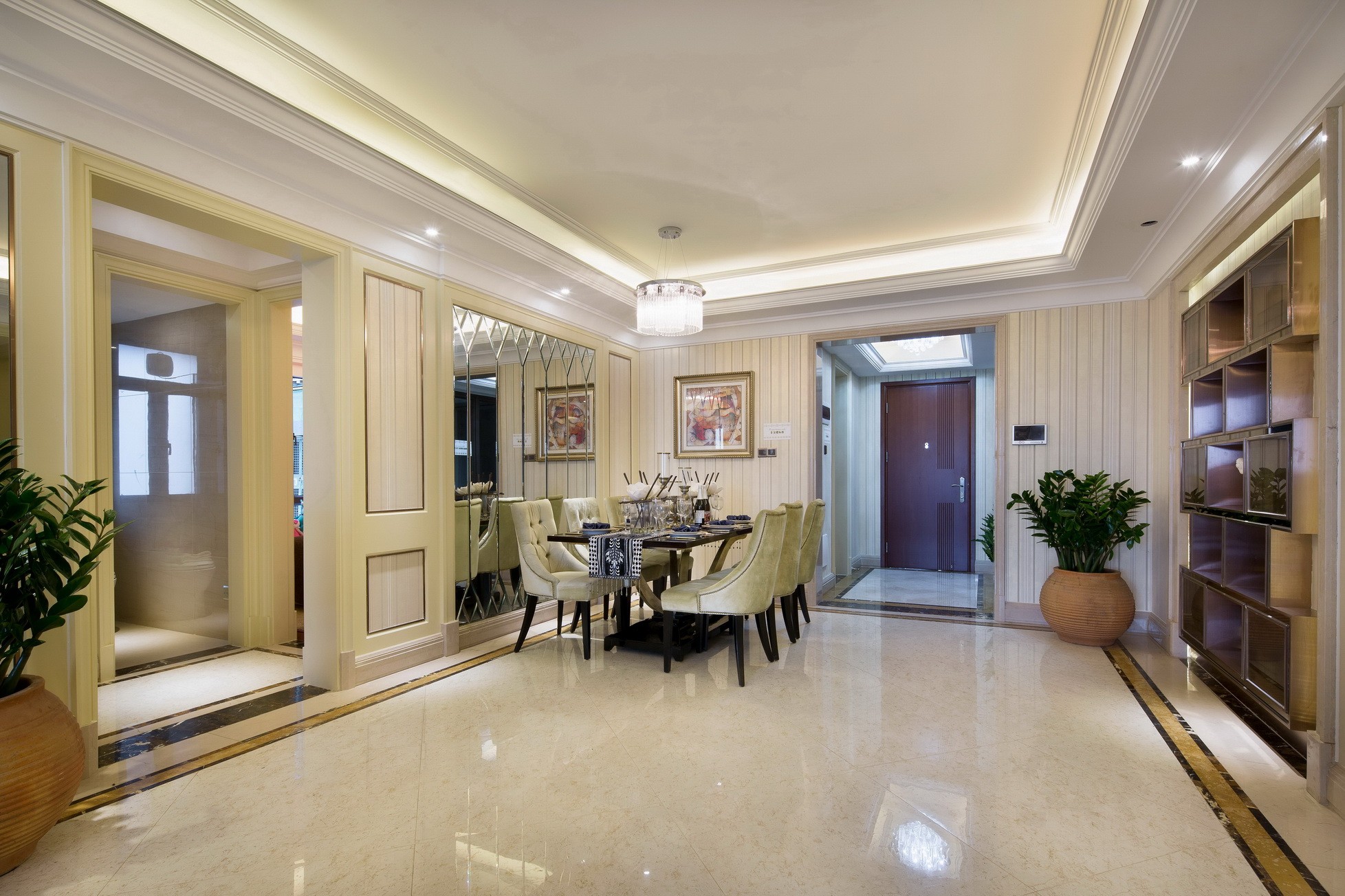 简欧风格设计四平华亿嘉苑135平米跃层装修效果图