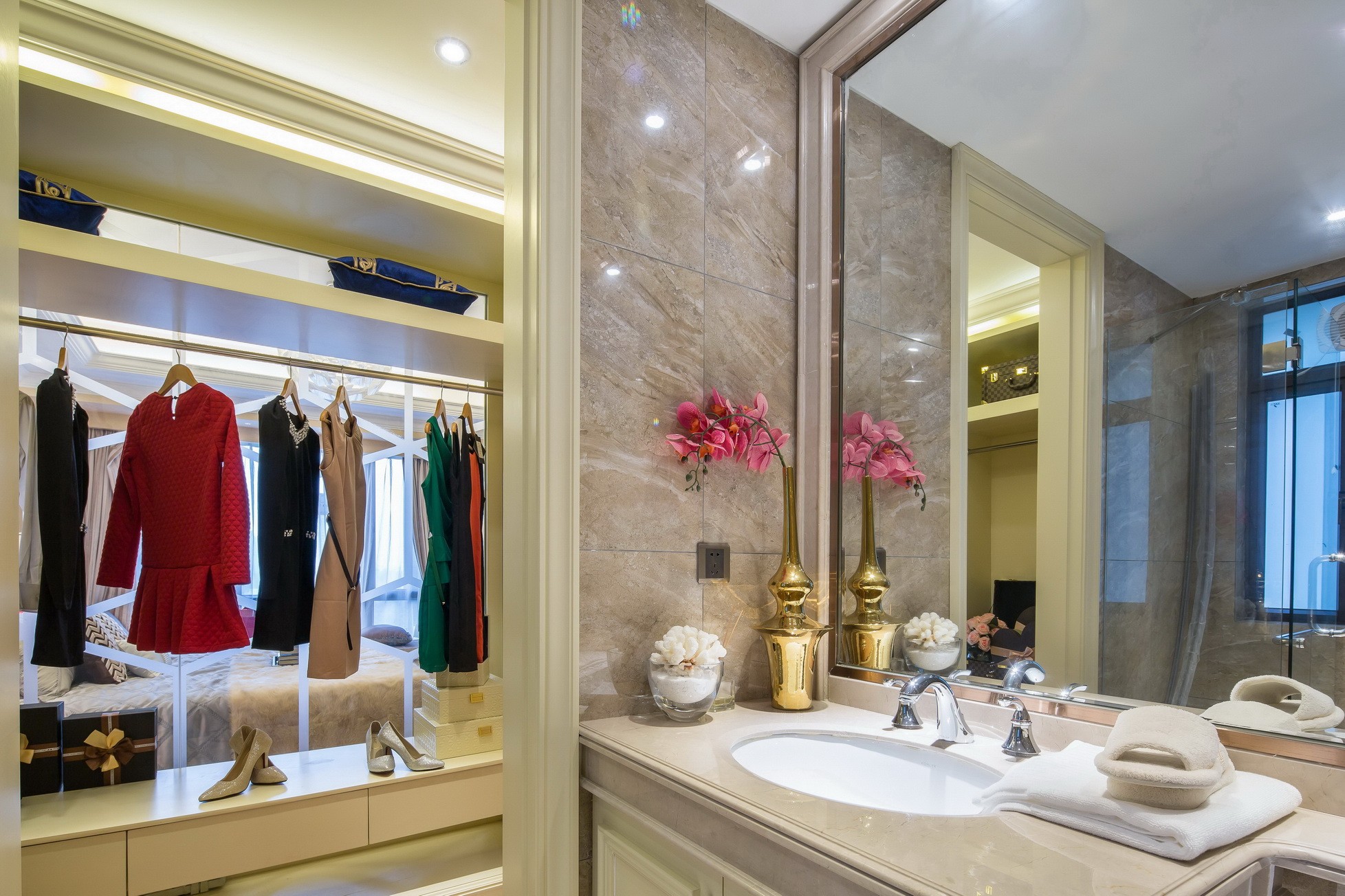 简欧风格设计四平华亿嘉苑135平米跃层装修效果图