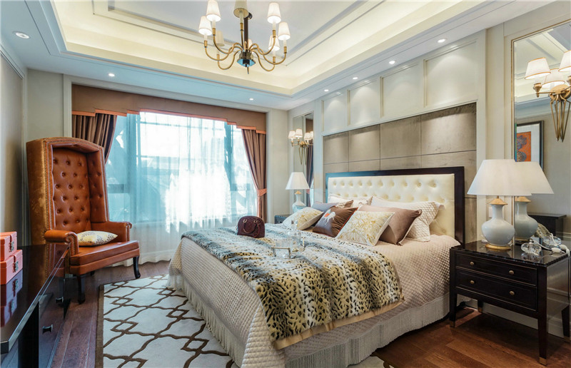 简欧风格设计苏州美庐花园133平米跃层装修效果图