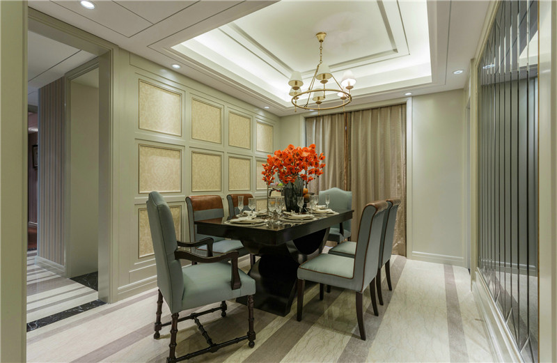 简欧风格设计苏州美庐花园133平米跃层装修效果图