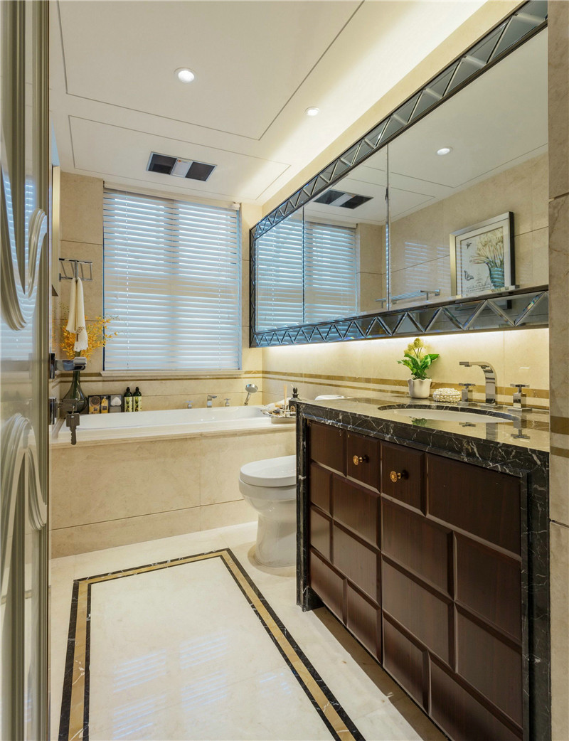 简欧风格设计苏州美庐花园133平米跃层装修效果图