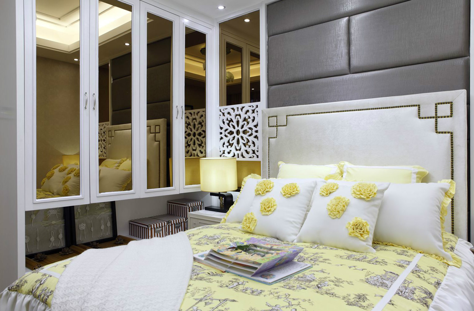 新中式风卧室装修设计效果图