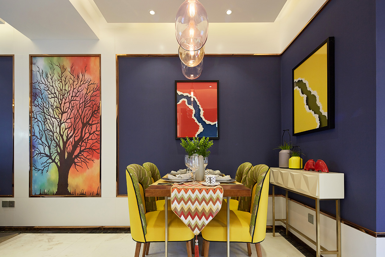 现代简约风格设计武汉天琴湾79平米两室一厅装修效果图