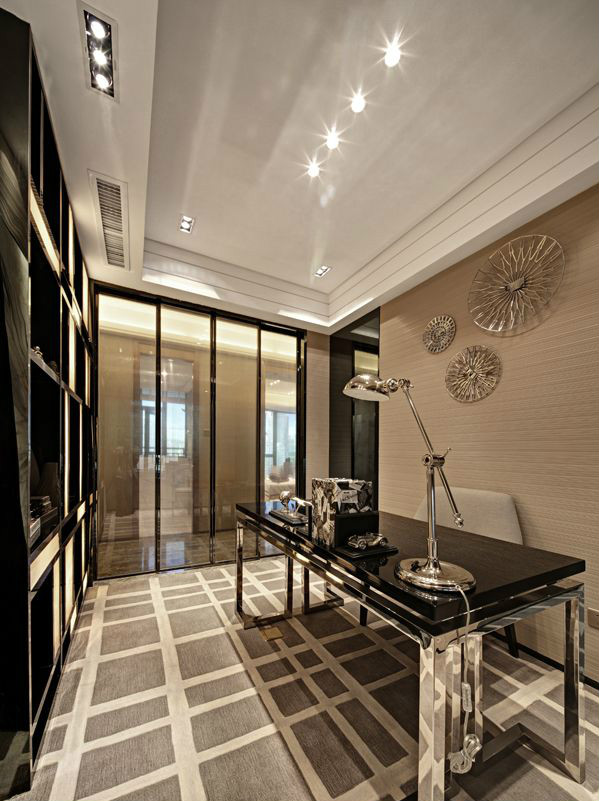 现代风书房装修设计效果图