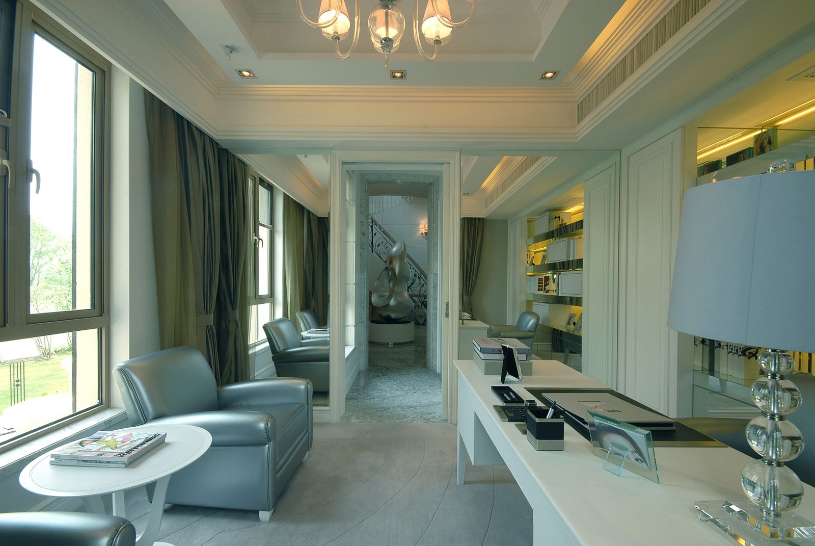 清新蓝休息区装修设计效果图