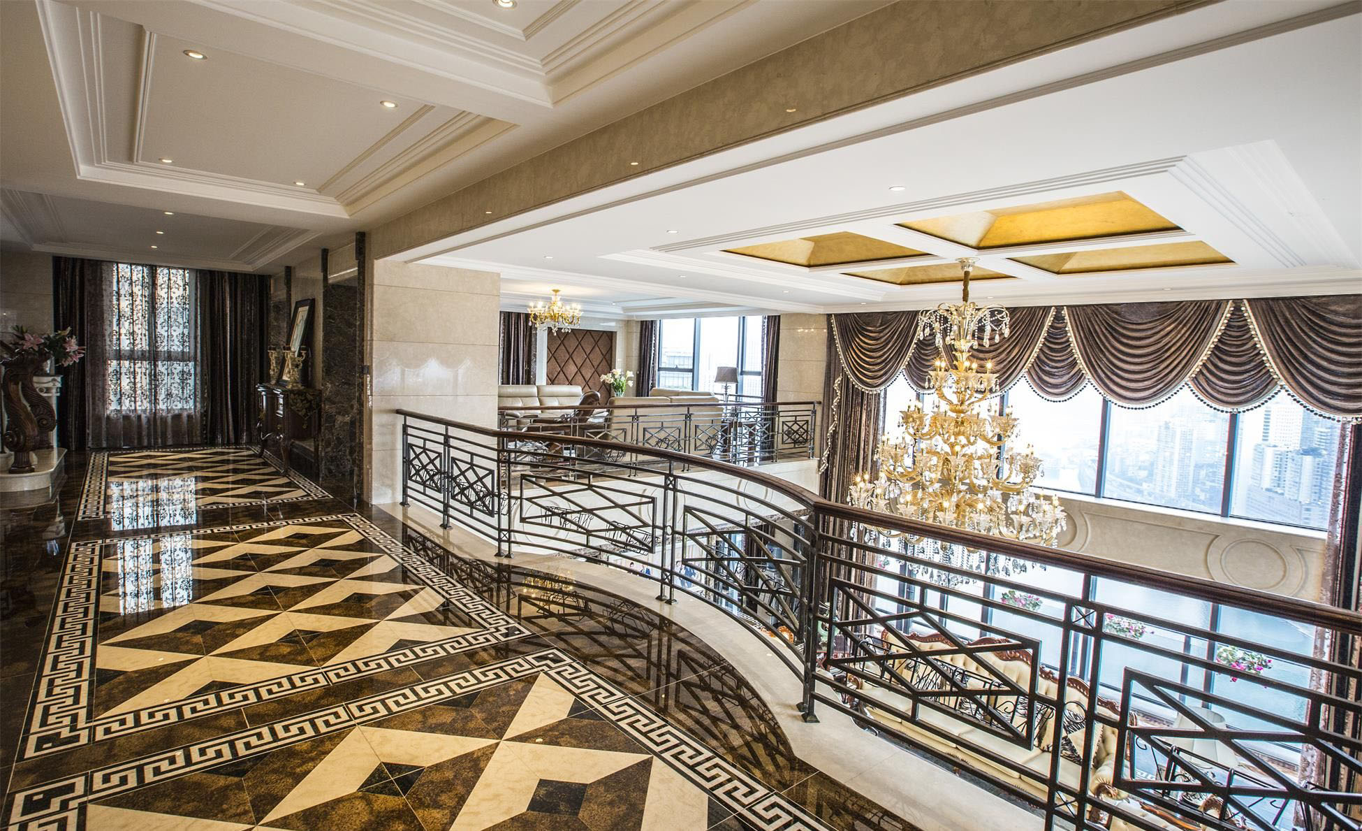 欧式风格设计义乌涌金广场250平米别墅装修效果图