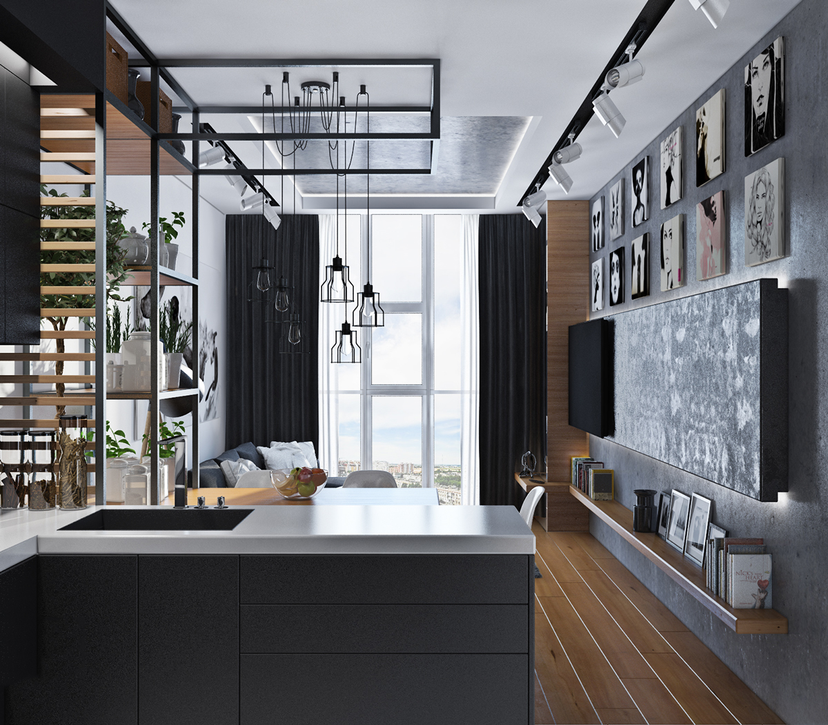 北欧装修设计效果图攀枝花宝鼎馨苑121平