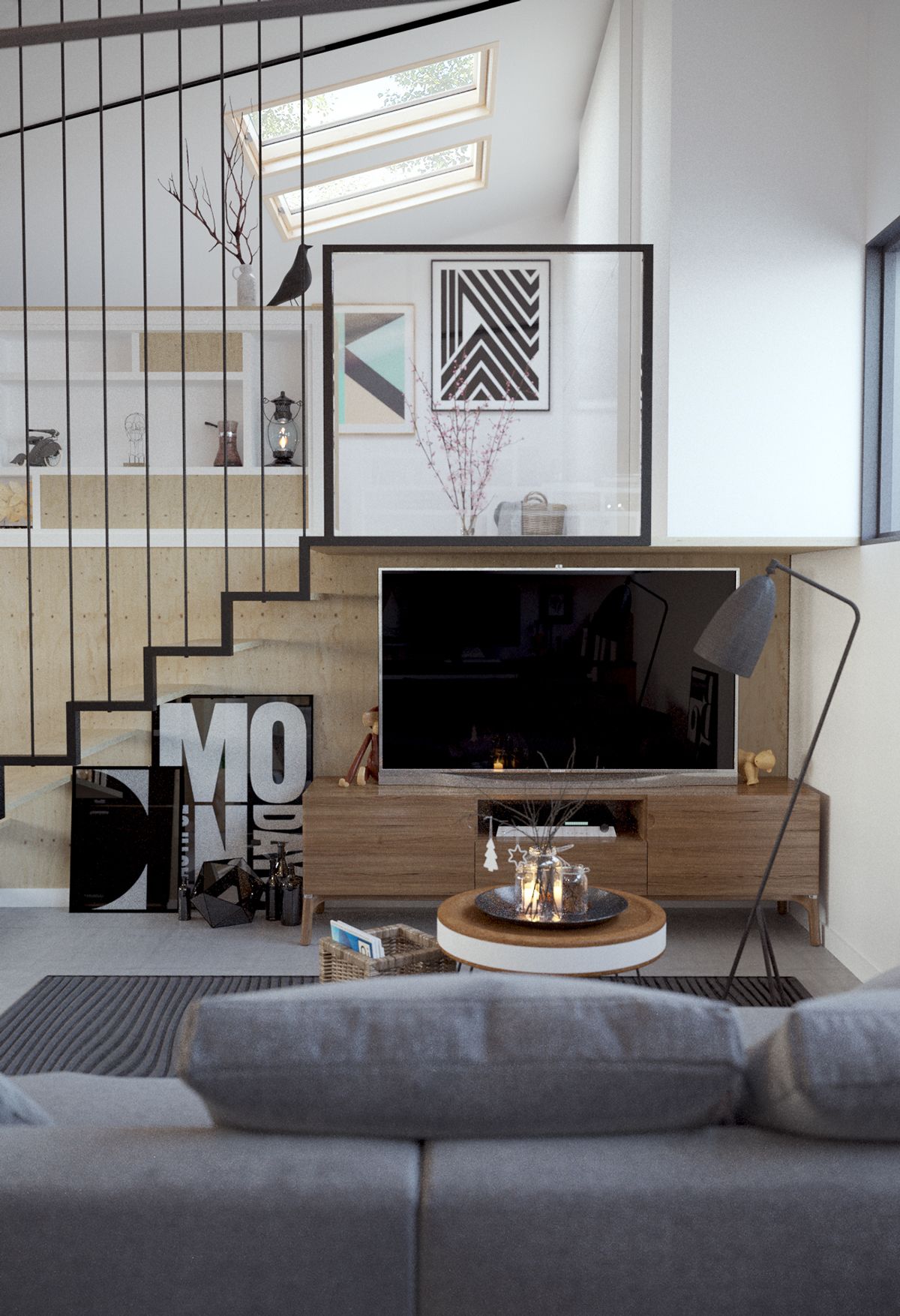 北欧装修设计效果图镇江光明南郡90平