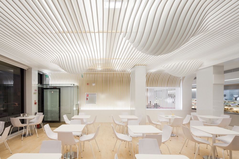 现代风格设计重庆400平米烘焙甜品店装修效果图