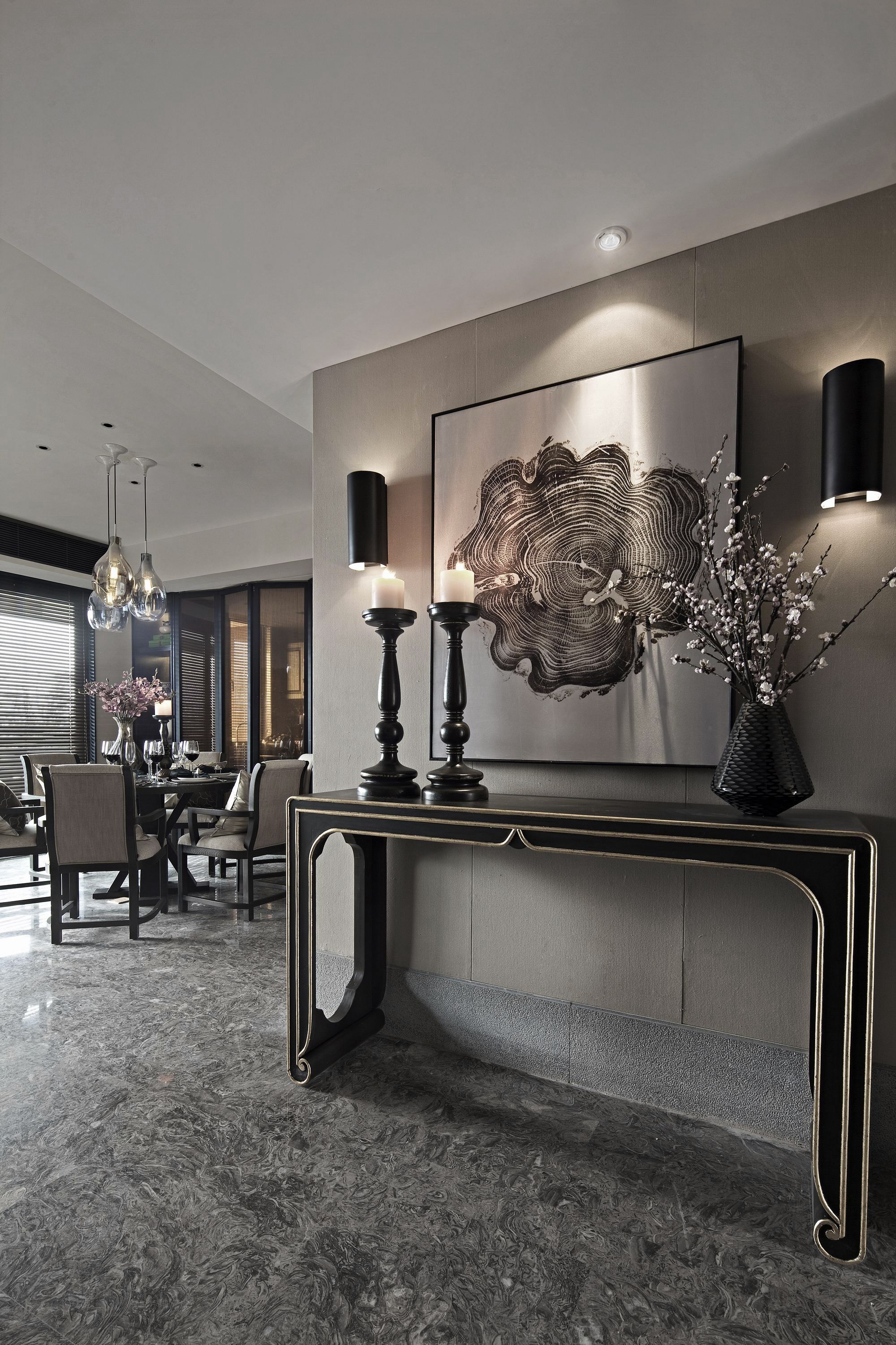 东南亚风格装修设计效果图安康锦绣山庄93平