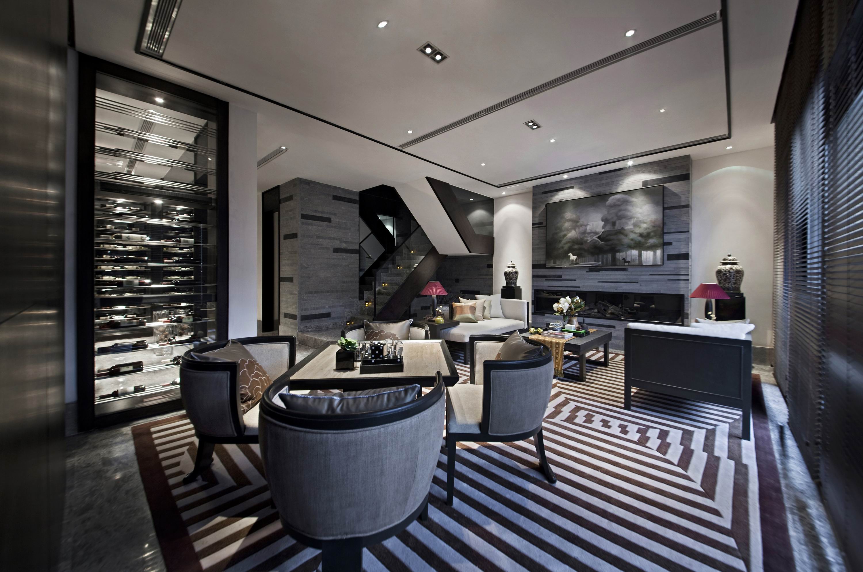 东南亚风格装修设计效果图安康锦绣山庄93平