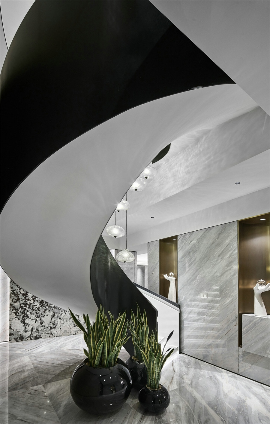 中式风格设计室内楼梯踏步装修效果图