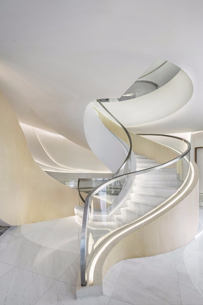 简约风格设计室内楼梯踏步装修效果图