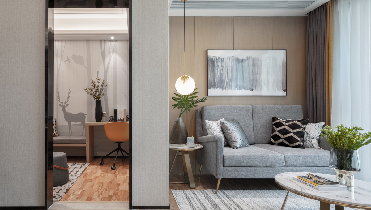 现代风格设计北京天通苑本一区106平米loft公寓装修效果图