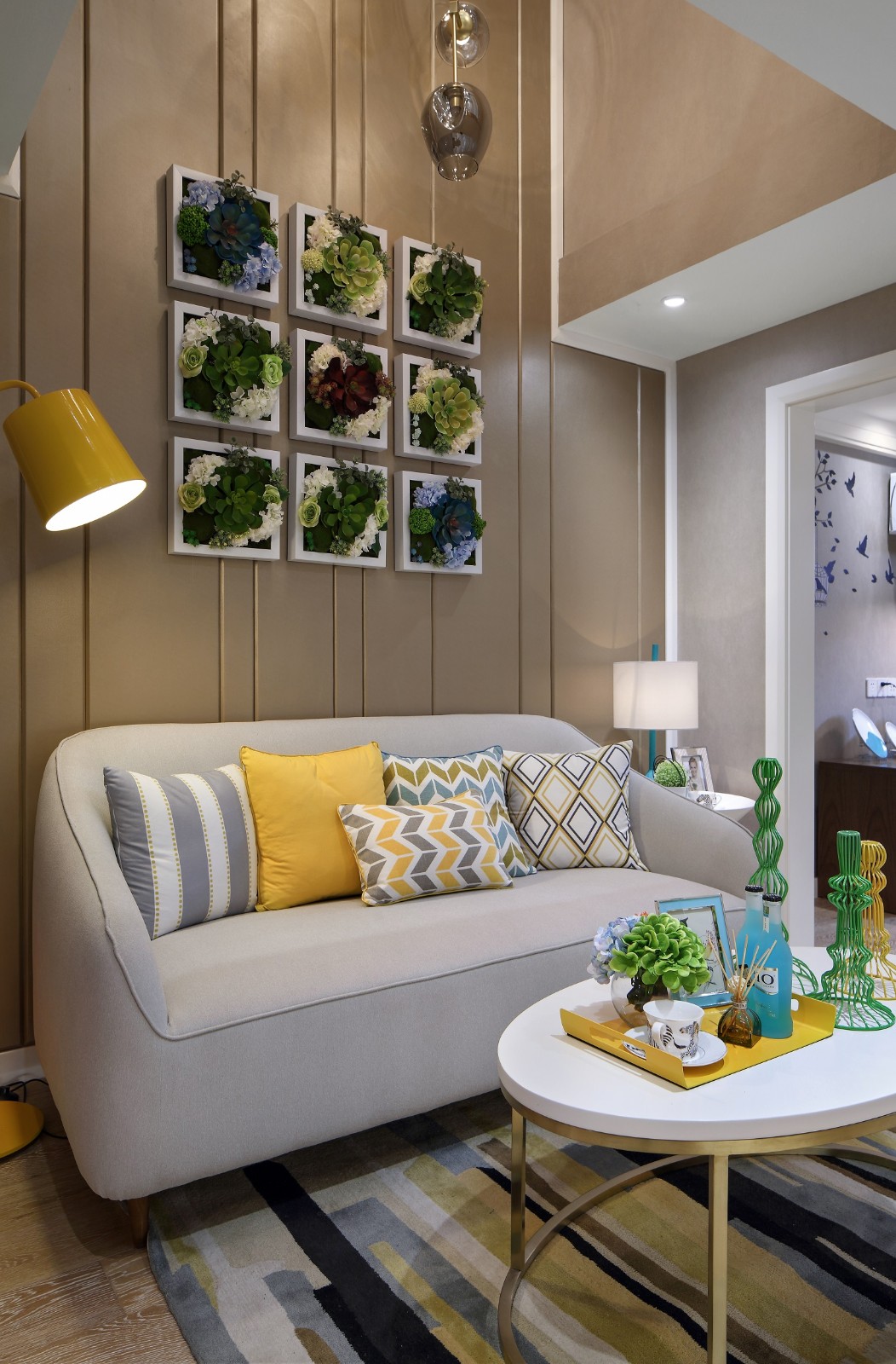 现代风格设计常州滨江明珠城121平米loft公寓装修效果图