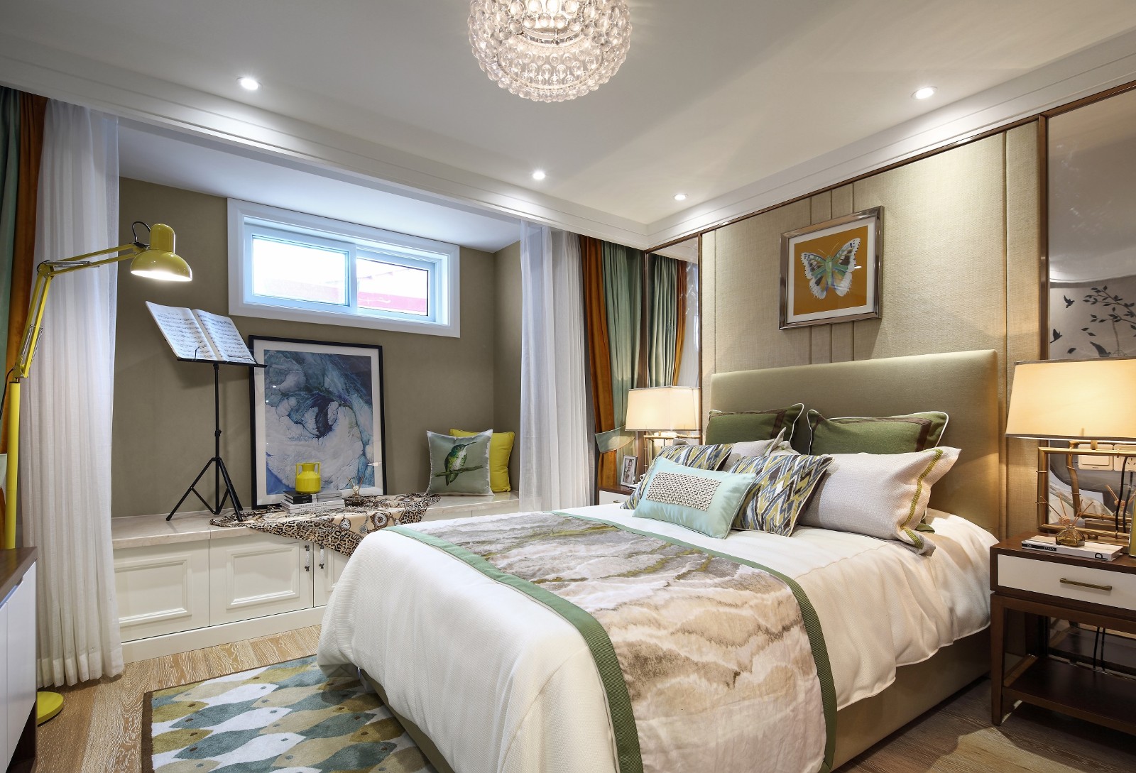 现代风格设计常州滨江明珠城121平米loft公寓装修效果图