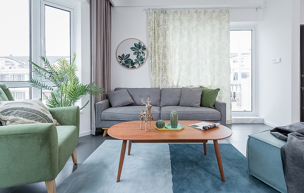 现代风格设计成都信和御龙山89平米loft公寓装修效果图