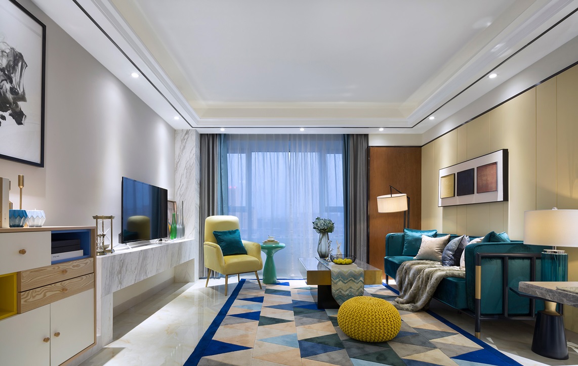 现代风格设计大理天景园81平米loft公寓装修效果图