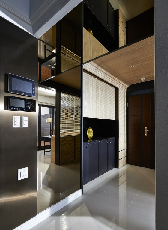 台式港式风格设计大理福景明园120平米三室一厅装修效果图