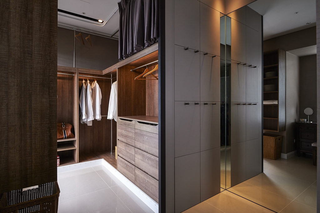 台式港式风格设计大理福景明园120平米三室一厅装修效果图