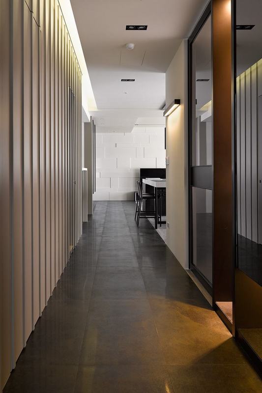 港式台式风格设计大理奥霖大厦135平米三室二厅装修效果图