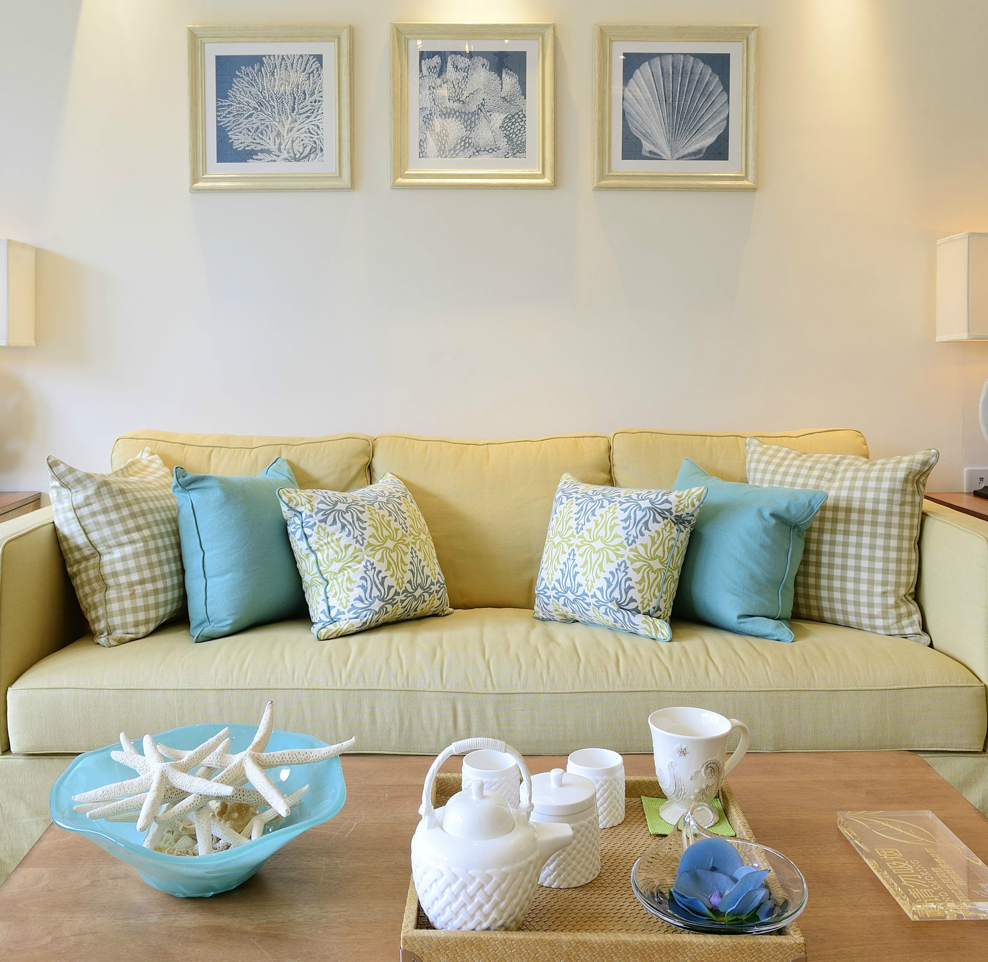 美式风格二室一厅装修效果图片  106平米装修样板间