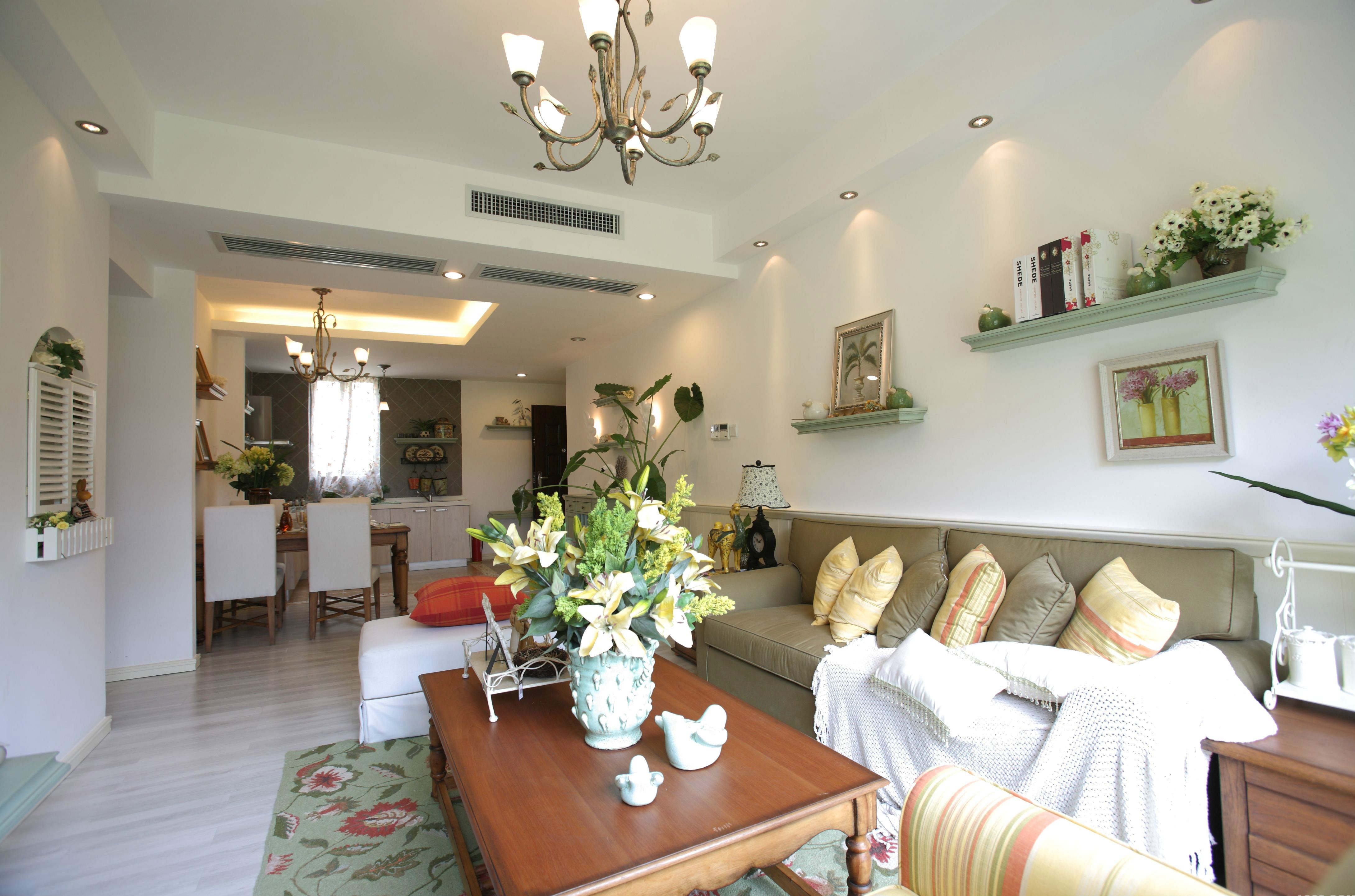 公寓美式风格装修设计效果图片 112平装修图片