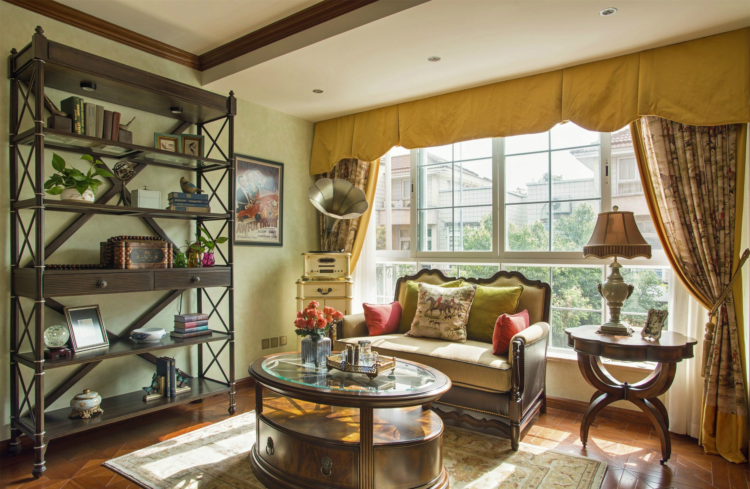 别墅装修设计效果图 美式风格装修样板间210平米