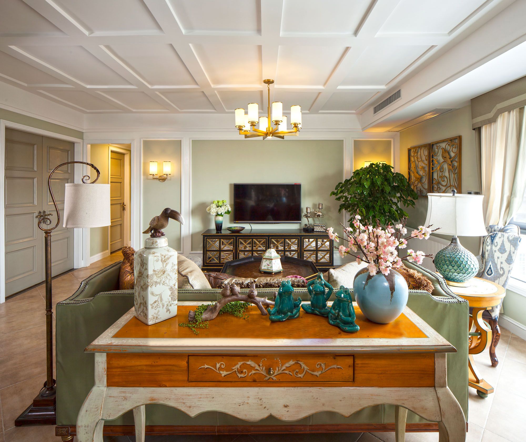 欧式装修设计风格效果图片 四室二厅149平米装修样板间香水湾铭苑