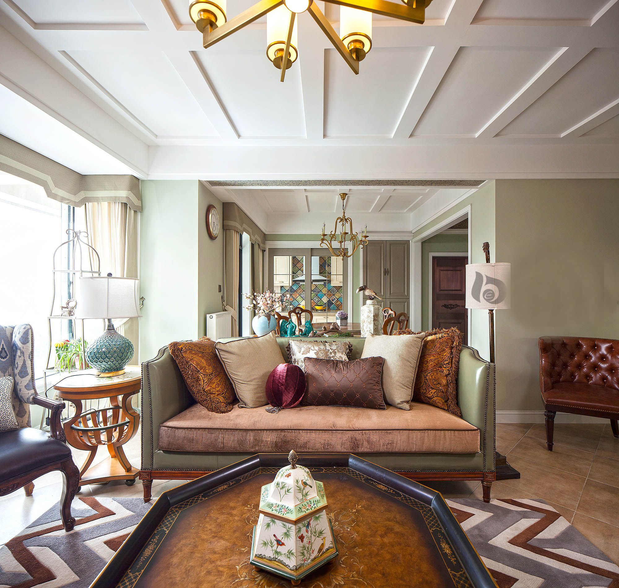 欧式装修设计风格效果图片 四室二厅149平米装修样板间香水湾铭苑