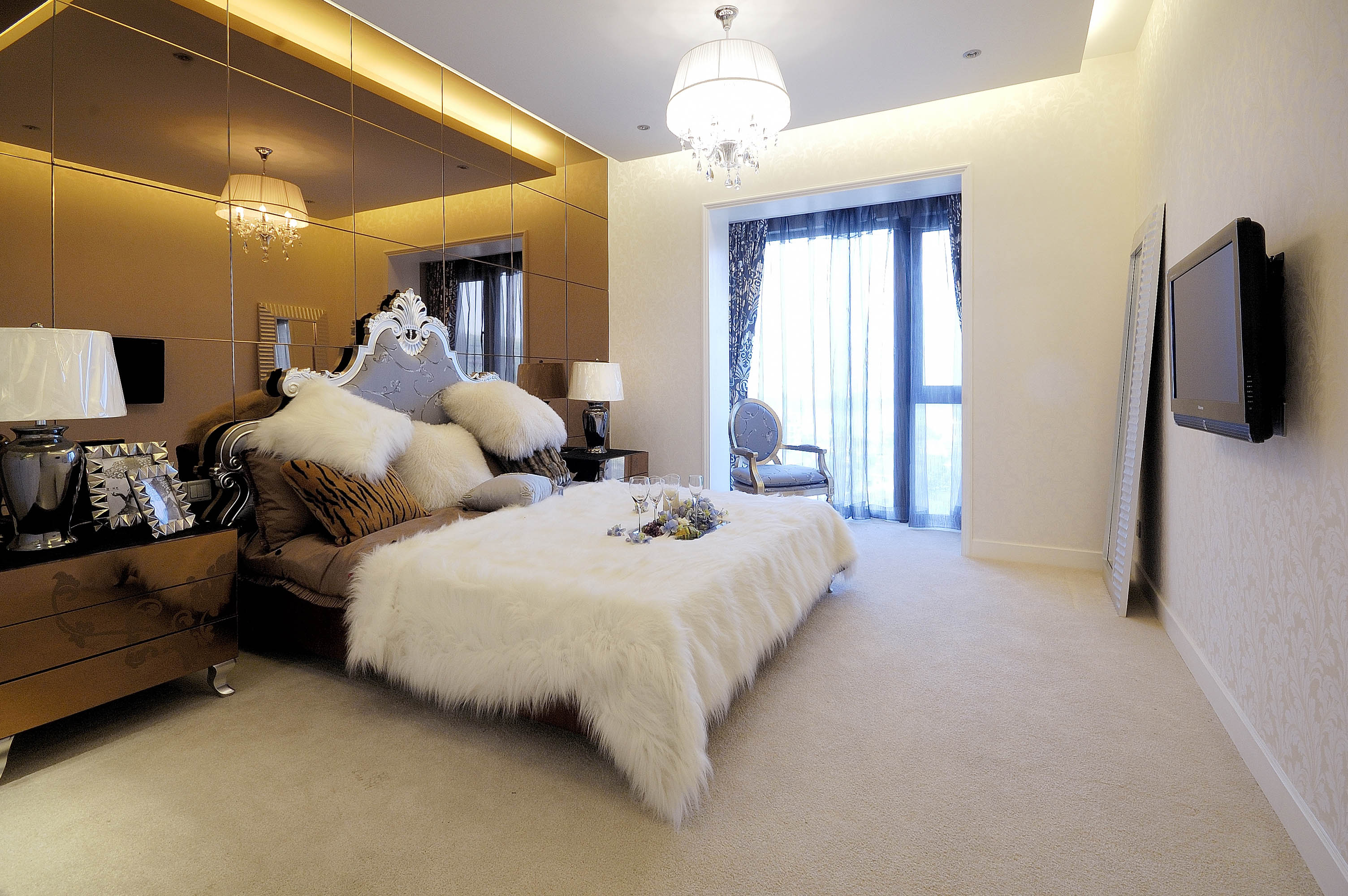 别墅259平米装修样板间 欧式风格装修效果图片阳光上和