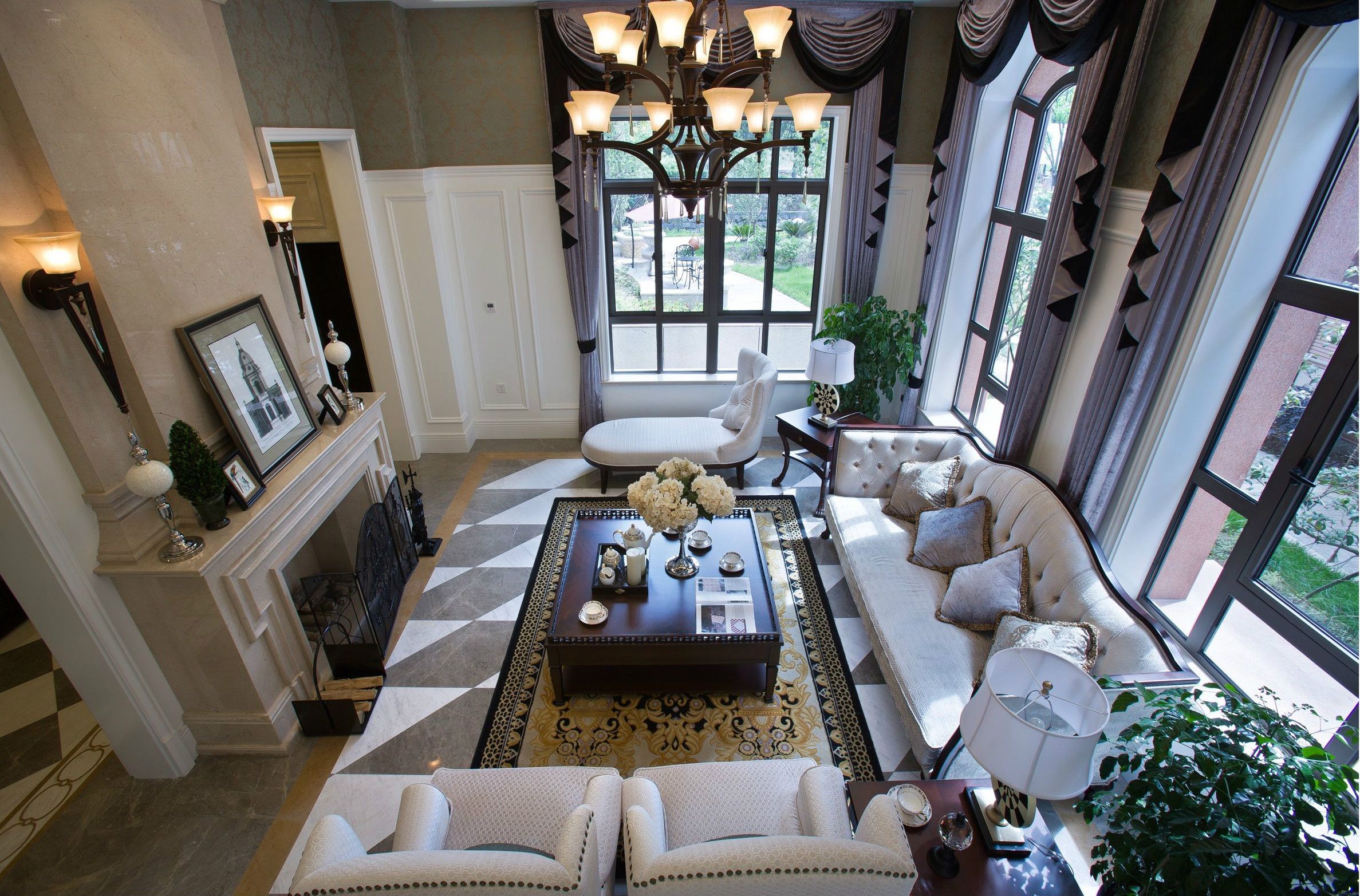 别墅259平米装修样板间 欧式装修风格设计效果图片京南一品