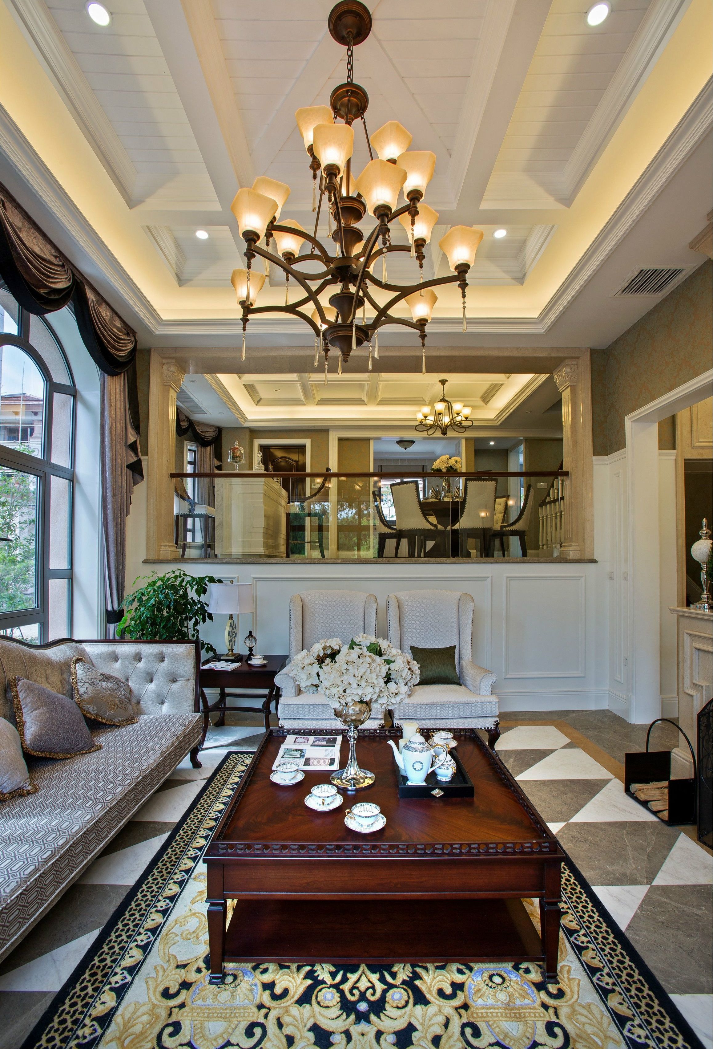 别墅259平米装修样板间 欧式装修风格设计效果图片京南一品