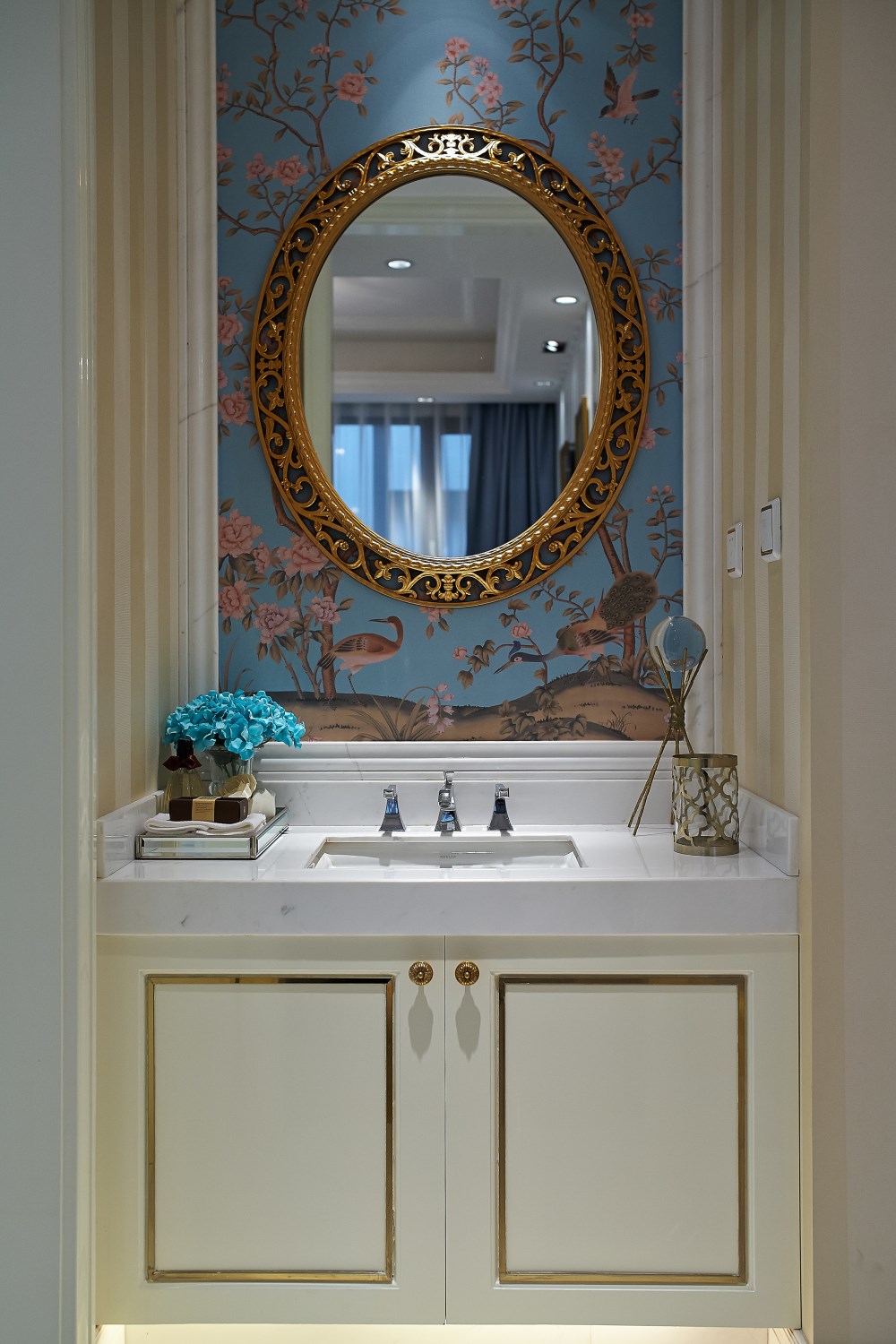 平层148平米装修设计效果图片 欧式风格装修样板间滨河御景B区