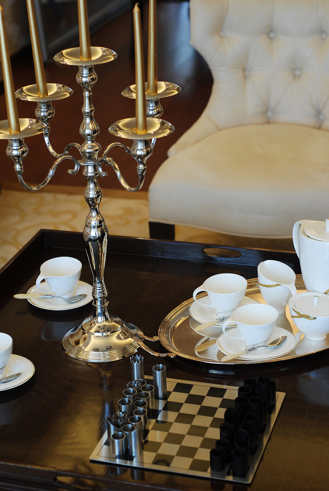 欧式装修风格设计效果图片 平层136平米装修样板间怡景园