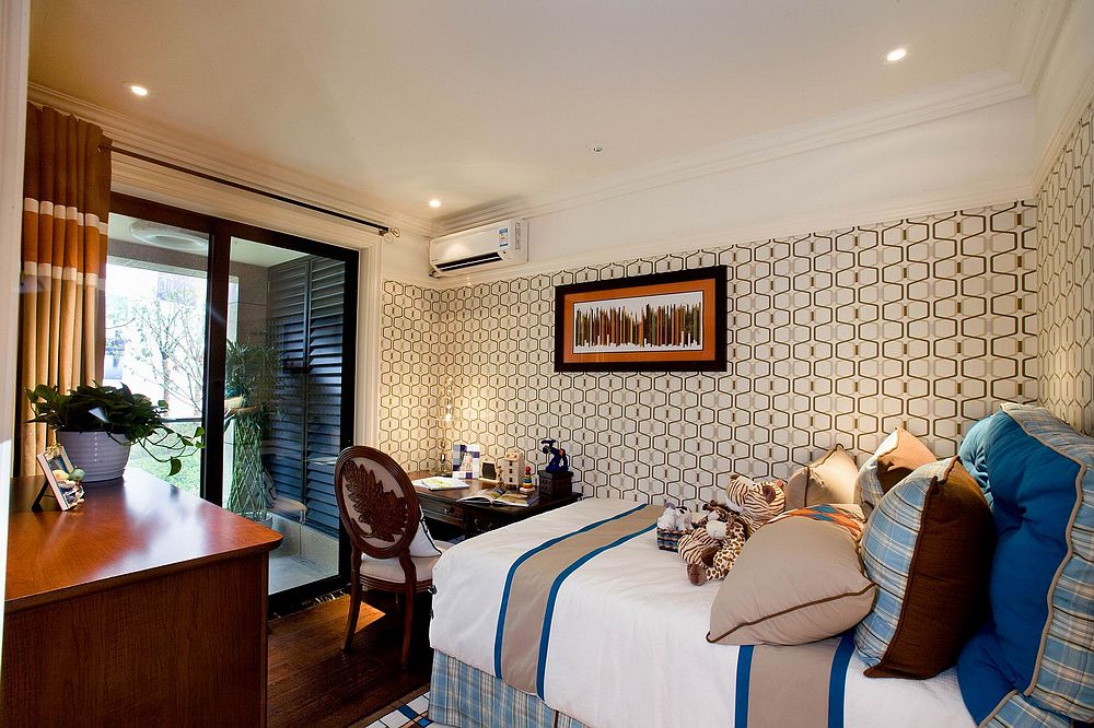 欧式装修风格设计效果图片 平层133平米装修设计效果图片远大幸福里