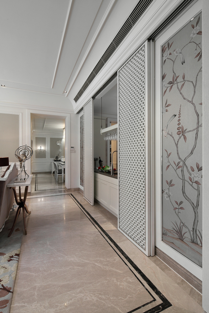 欧式风格装修设计效果图片 101平米平层装修样板间阳光威尼斯