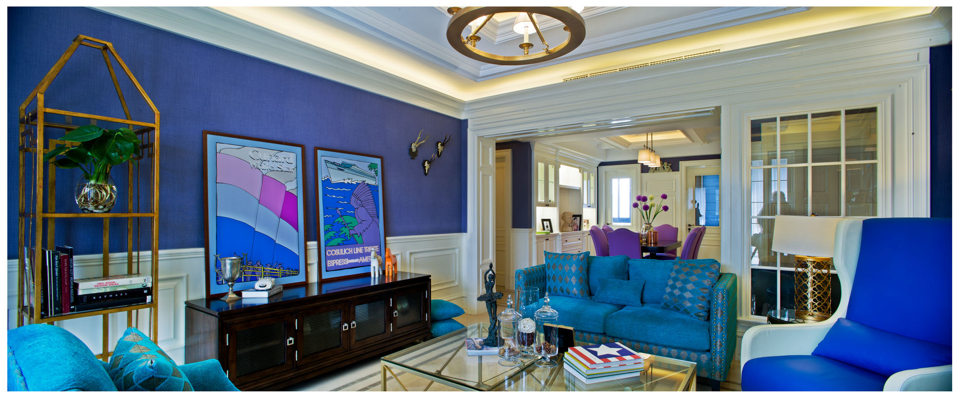 欧式装修样板间 平层144平米装修效果图片港龙大厦