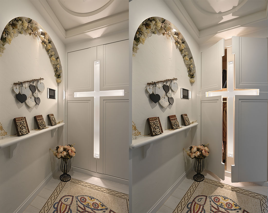 地中海风格装修设计效果图片 110平两室装修样板间汇润印象