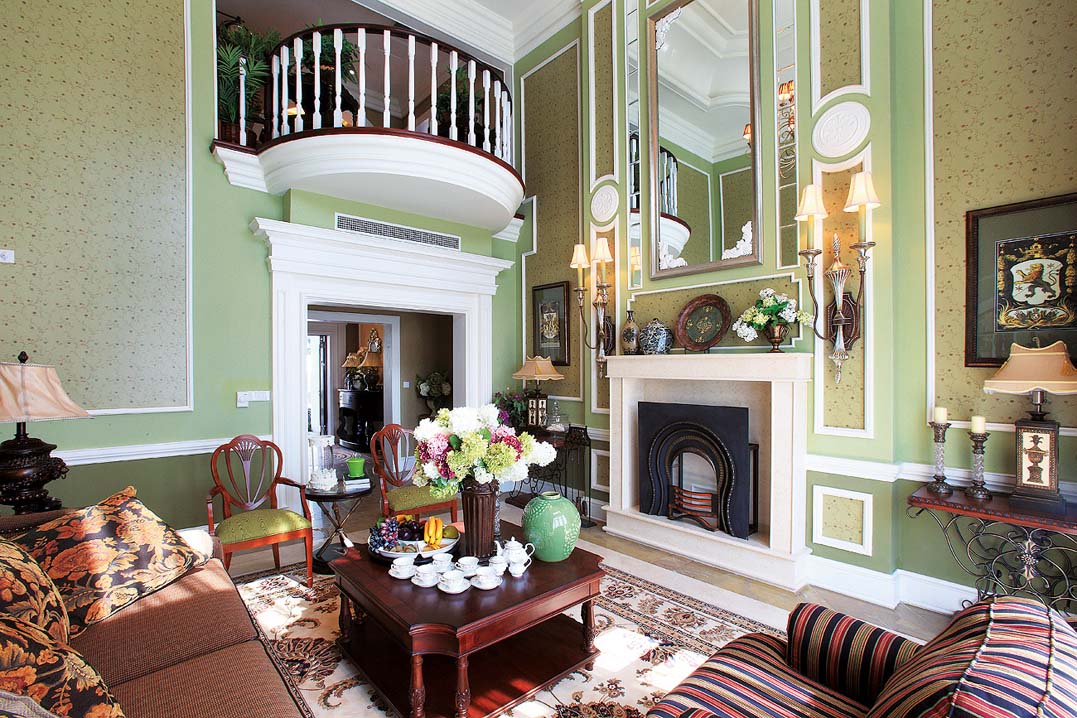 复式装修设计效果图片 地中海装修样板间 145平米汇润印象