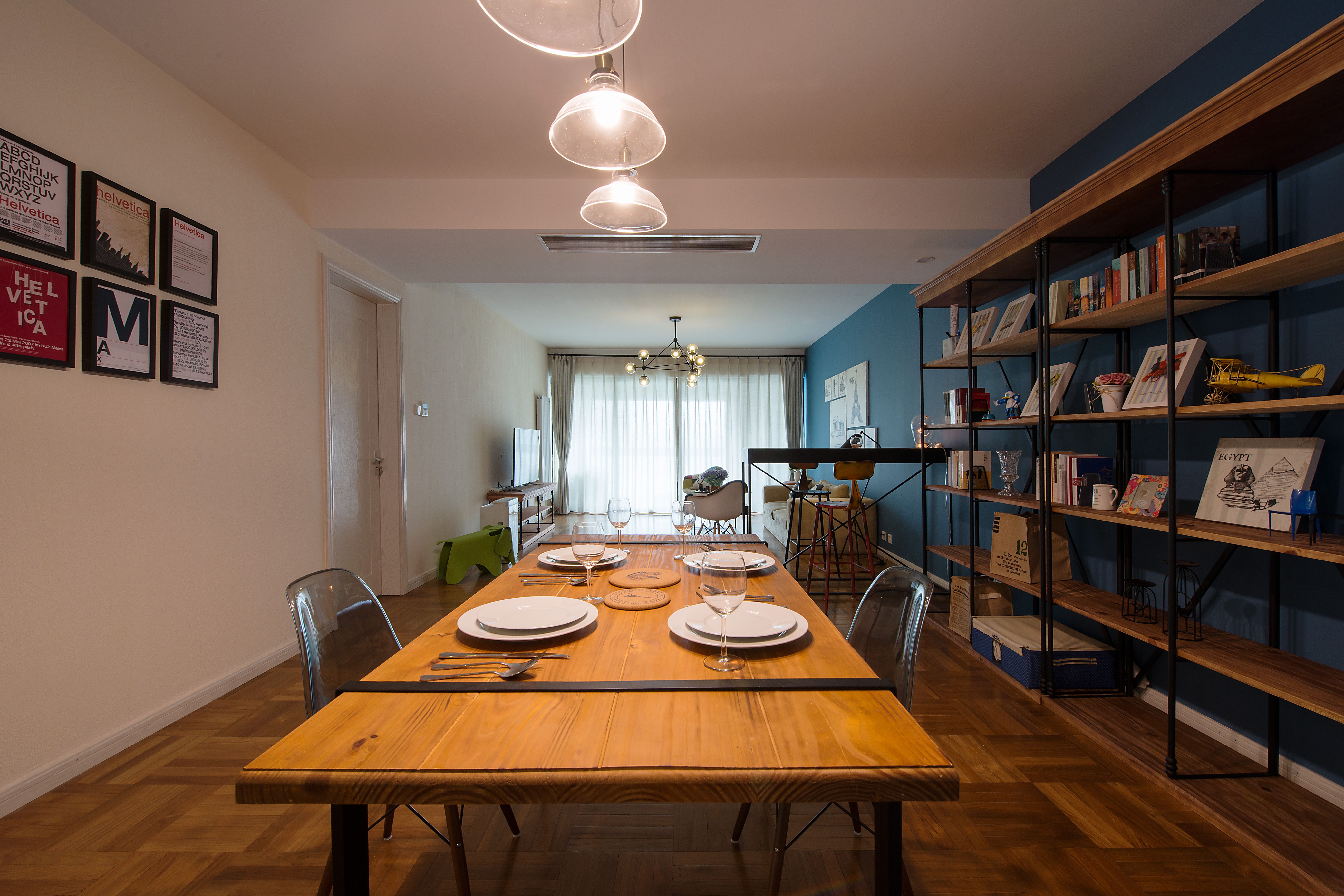 地中海装修风格设计效果图片 123平米装修样板间图片丰茂大厦