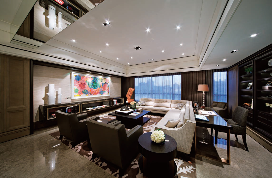 平层108平装修设计效果图片 现代风格装修样板间图片百乐居