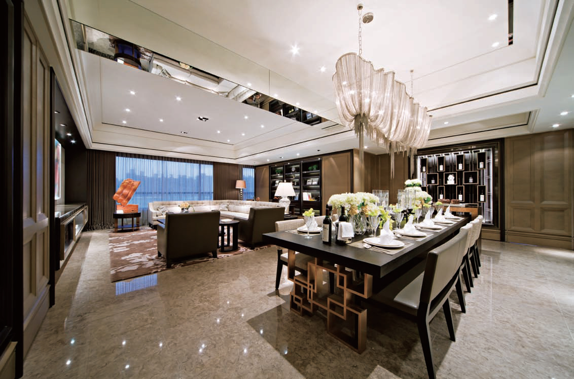 平层108平装修设计效果图片 现代风格装修样板间图片百乐居