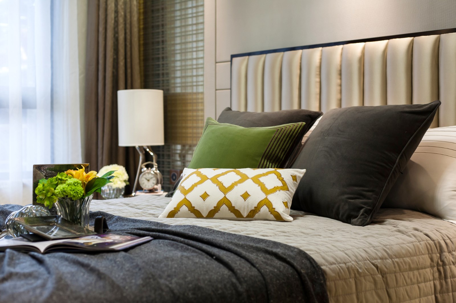 现代风格装修设计效果图片  平层装修样板间110平米 银亿海悦