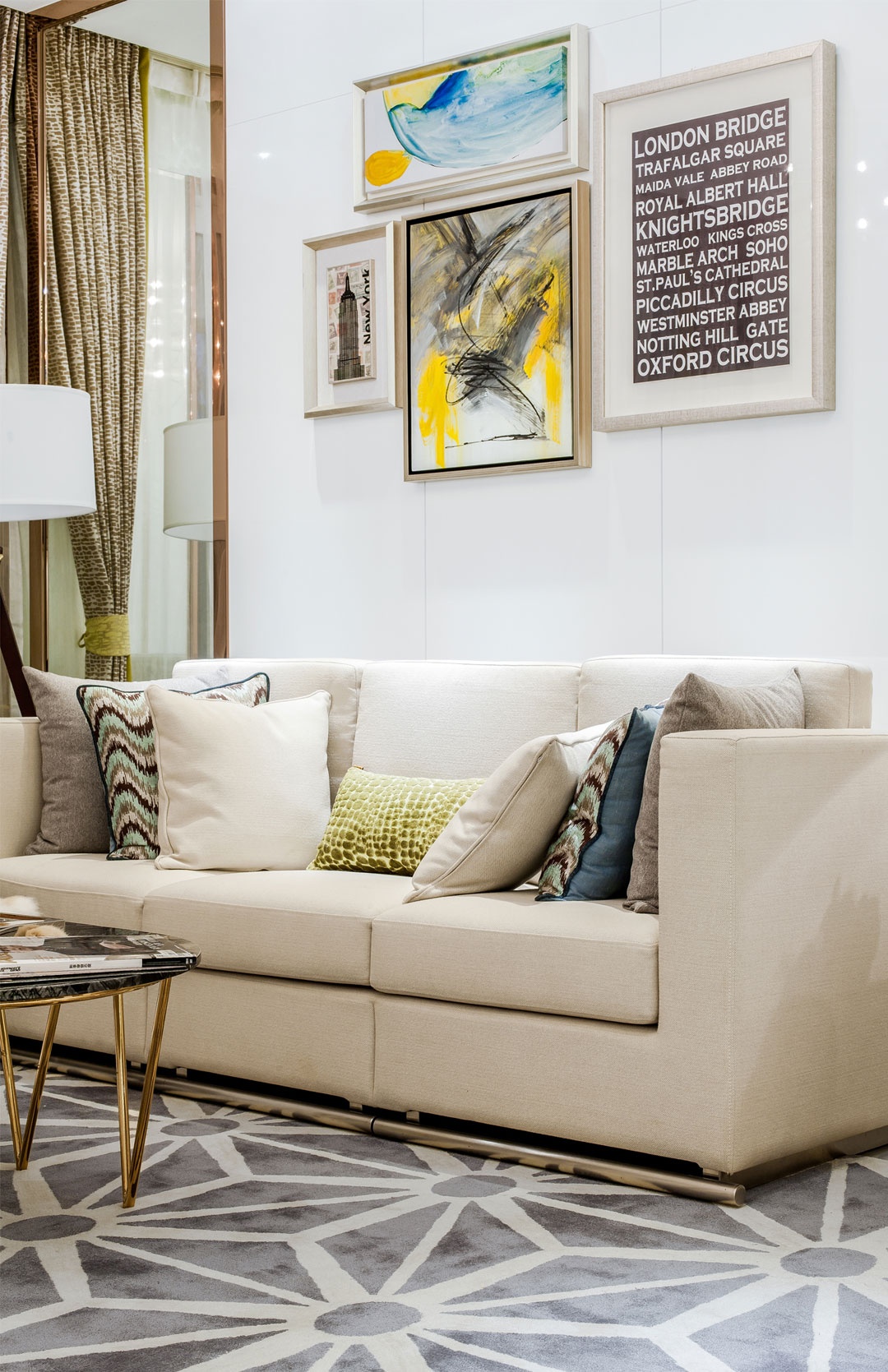 现代装修设计效果图片 平层133平米装修设计样板间两淮新城