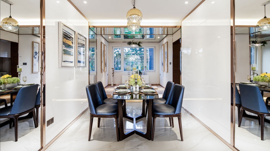 现代装修设计效果图片 平层133平米装修设计样板间两淮新城