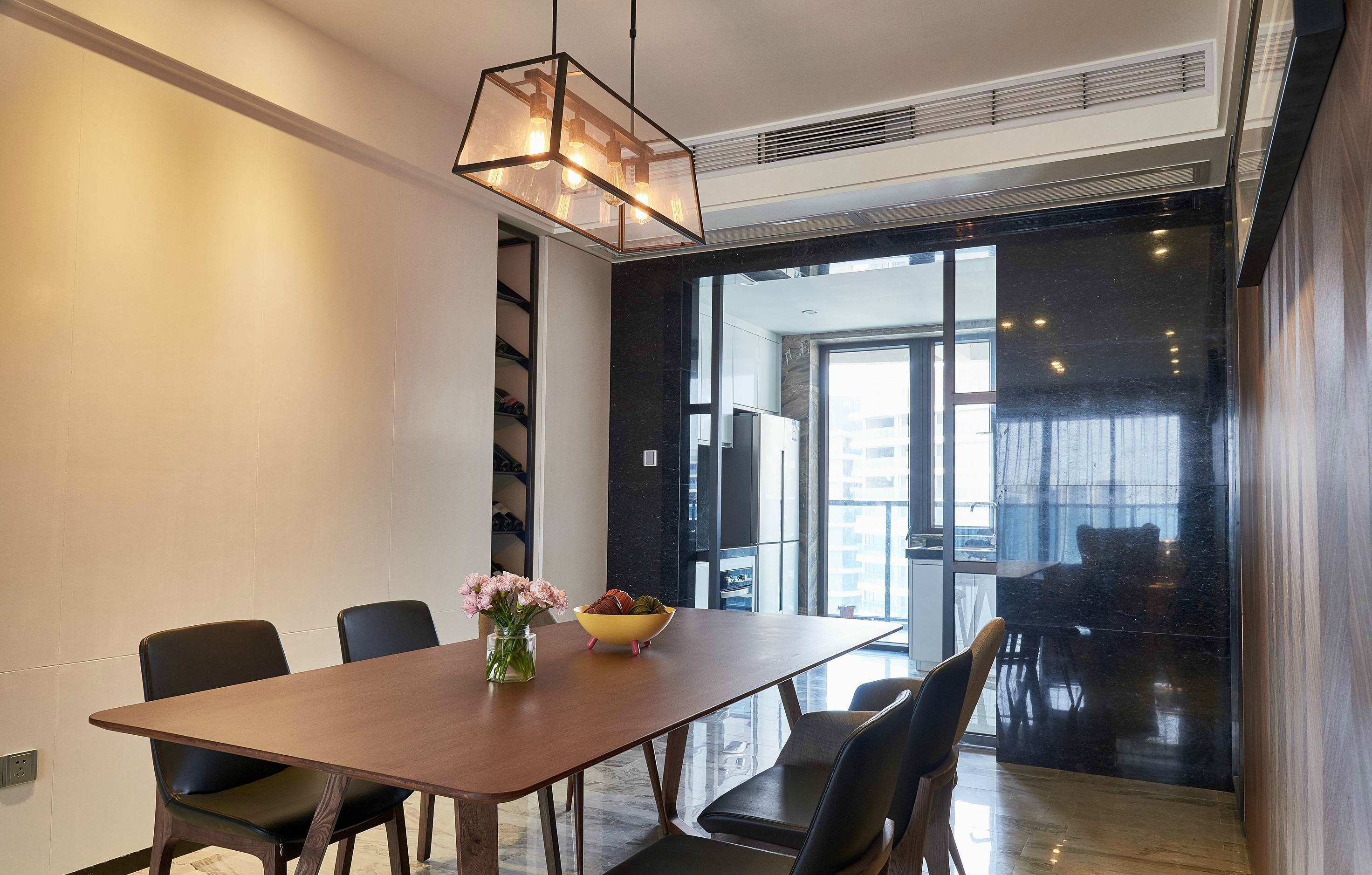 现代装修设计效果图片 128平米装修设计样板间图片 光彩城尚座