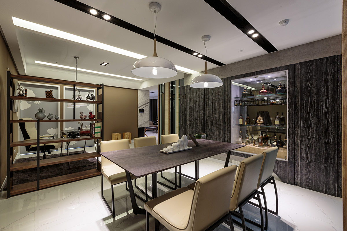 平层装修样板间113平米 现代风格装修设计效果图片金凤地产金域首府